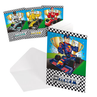 Folat Formule 1 Uitnodigingen - 8 stuks