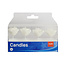 Witte Rozen Kaarsjes - 4 stuks