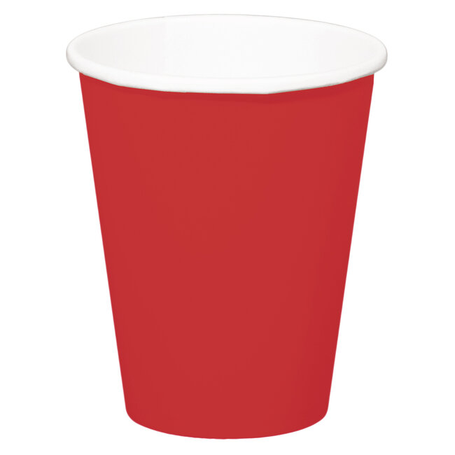 Rode Bekers 350ml - 8 stuks