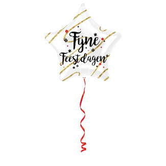 Folat Folieballon 'Fijne Feestdagen!' - 48cm
