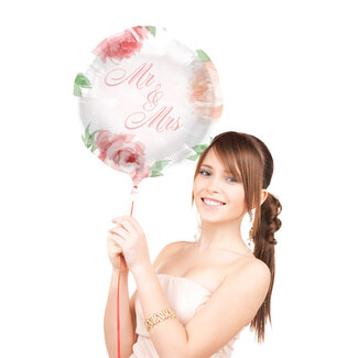 Folat Bruiloft Rozen Folieballon - 45cm