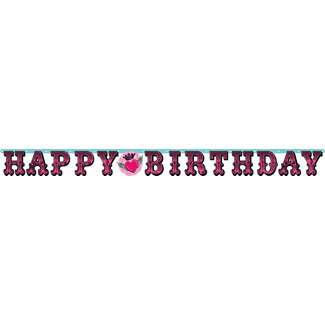 Folat Letterslinger Rocker Girl Happy Birthday - 2,25 meter
