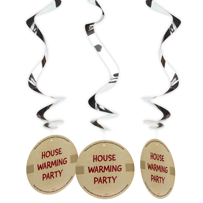 Housewarming Party Hangdecoratie - 3 stuks