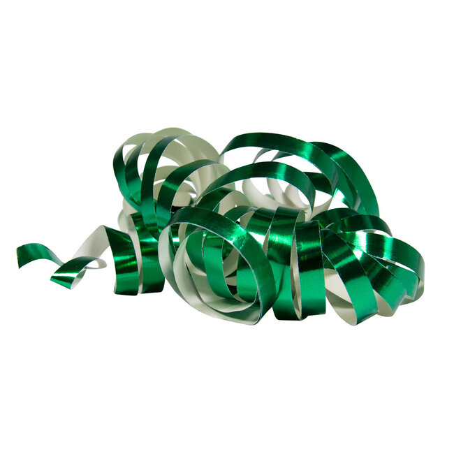 Groene Metallic Serpentines 4m - 2 stuks