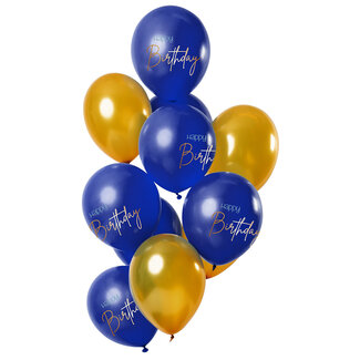 Folat Ballonnen Elegant True Blue 33cm - 12 stuks