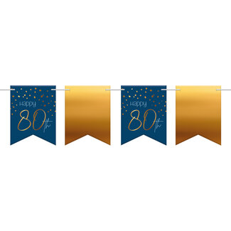 Folat Vlaggenlijn Elegant True Blue 80 Jaar - 6 meter