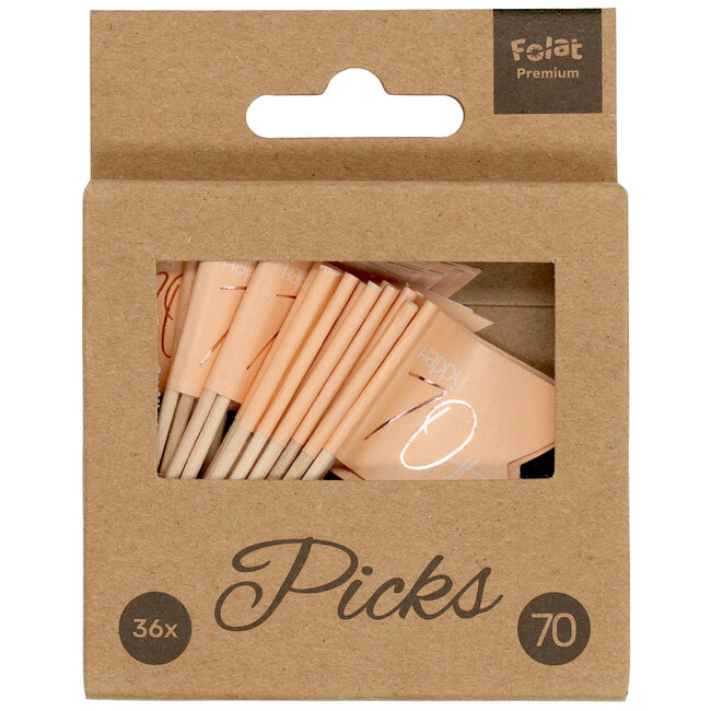 Prikkers Elegant Lush Blush 70 Jaar - 36 stuks