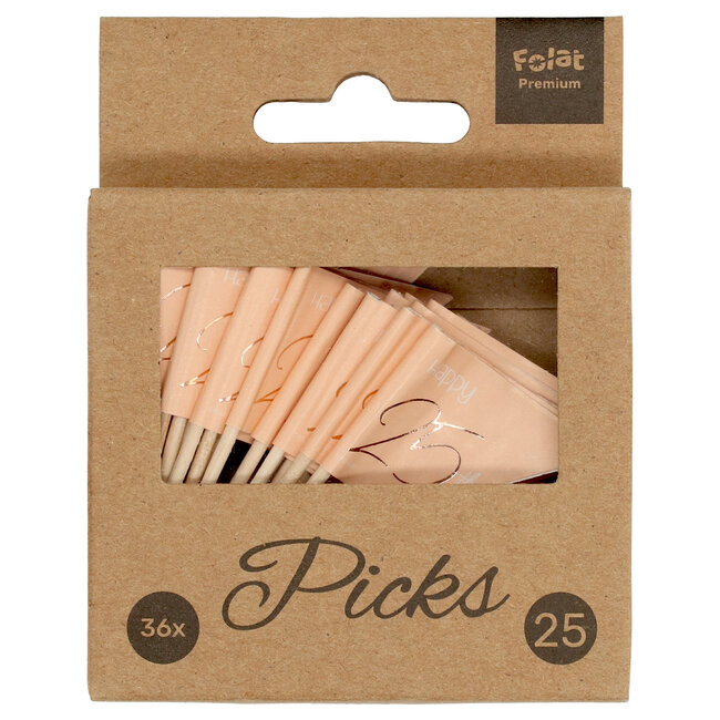 Prikkers Elegant Lush Blush 25 Jaar - 36 stuks