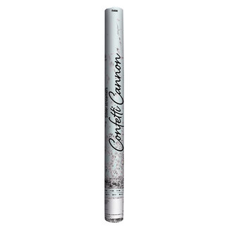 Folat Confetti Kanon Serpentine Zilverkleurig - 57cm