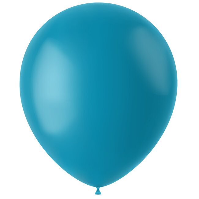 Ballonnen Calm Turquoise Mat 33cm - 50 stuks