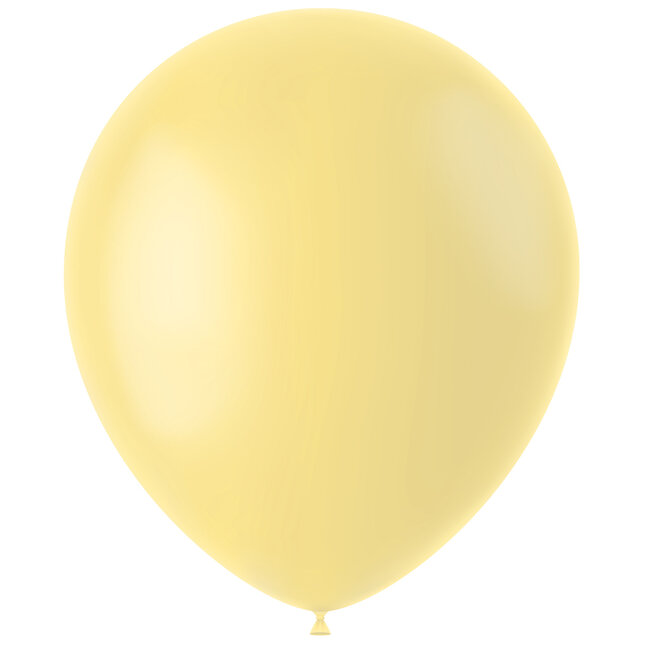 Ballonnen Powder Yellow Mat 33cm - 100 stuks