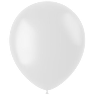 Folat Ballonnen Coconut White Mat 33cm - 10 stuks