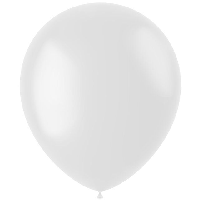 Ballonnen Coconut White Mat 33cm - 10 stuks