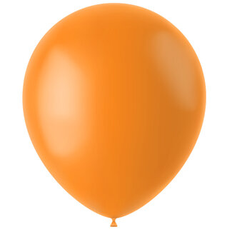 Folat Ballonnen Tangerine Orange Mat 33cm - 10 stuks