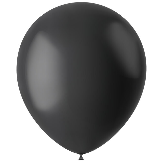 Ballonnen Midnight Black Mat 33cm - 10 stuks