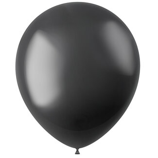 Folat Ballonnen Radiant Onyx Black Metallic 33cm - 10 stuks