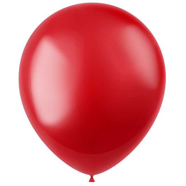 Ballonnen Radiant Fiery Red Metallic 33cm - 50 stuks