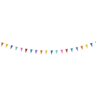 Folat Mini Vlaggenlijn Color Pop Meerkleurig - 2 meter