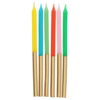 Folat Kaarsen Retro Metallic 10cm - 24 stuks