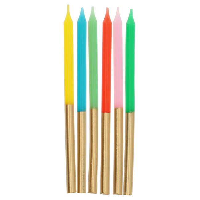 Kaarsen Retro Metallic 10cm - 24 stuks