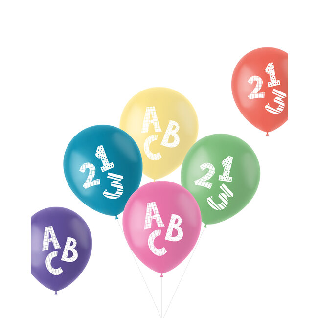 Ballonnen Schulanfang 33cm - 6 stuks