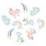 Tafelconfetti XL Unicorns & Rainbows - 45 stuks