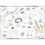 Placemats Kleurplaten Zoo Party - 6 stuks