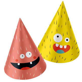 Folat Hoedjes Papier Monster Bash - 6 stuks
