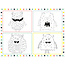 Placemats Kleurplaten Monster Bash - 6 stuks