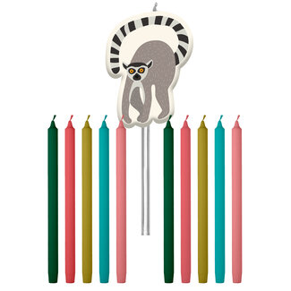 Folat Kaarsen Zoo Party 10cm - 11 stuks