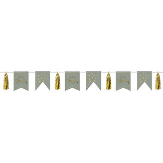 Folat Vlaggenlijn met Tassels Golden Dawn - 4 meter