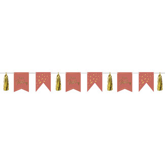 Folat Vlaggenlijn met Tassels Golden Dusk - 4 meter