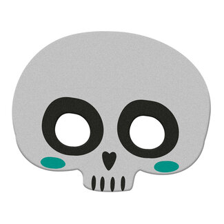 Folat Masker Happy Halloween Skelet