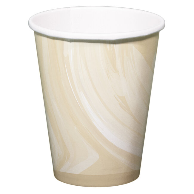 Bekers Marmer Beige 250ml - 6 stuks