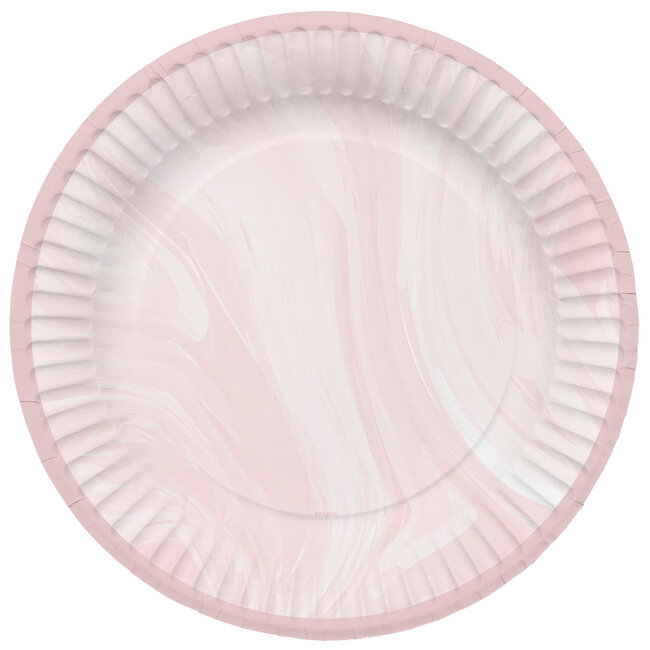 Borden Marmer Roze 23cm - 8 stuks