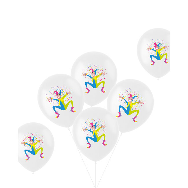 Ballonnen Harlekijn 33cm - 6 stuks