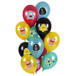 Folat Ballonnen Monster Bash 33cm - 12 stuks