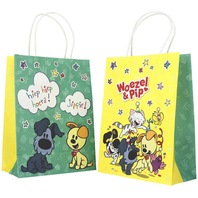 Uitdeelzakjes - Woezel en Pip - 27 x 20 cm - 6 stuks