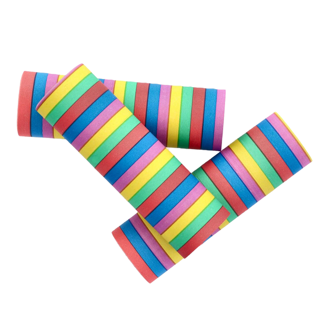 Serpentines - Multicolour - 4 meter - 3 stuks