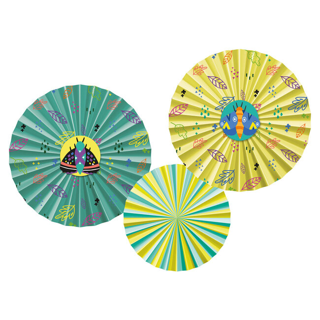 Deco Fan Set - Buzzing Bugs - 3 stuks