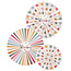Deco Fan Set - Starburst - 3 stuks