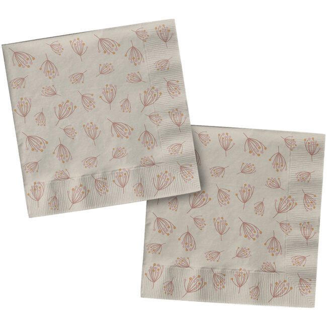 Servetten - Blooming Baby Girl - 33 x 33 cm - 20 stuks