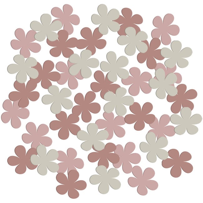 Confetti - Bloemvorm - Blooming Baby Girl - 80 stuks