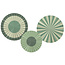 Deco Fan Set - Serene Sage - 3 stuks