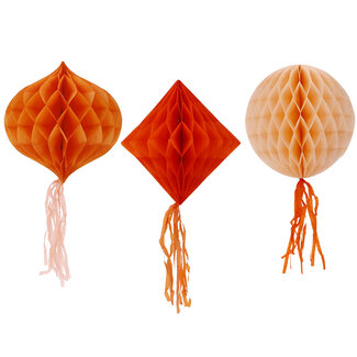 Folat Honeycombs - Pretty Peachy - 3 stuks