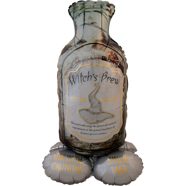 Staande folieballon - Fles "Witch's Brew" - Creepy Curiosities - 95 x 85 cm