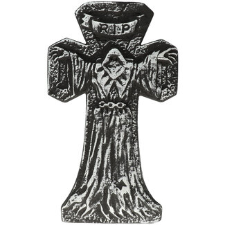 Folat Grafsteen kruis - Halloween - 33 x 57 cm