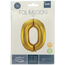Folieballon Cijfer 0 - Goud - 86 cm