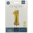 Folieballon Cijfer 1 - Goud - 86 cm