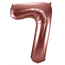 Folieballon Cijfer 7 Brons - 86 cm